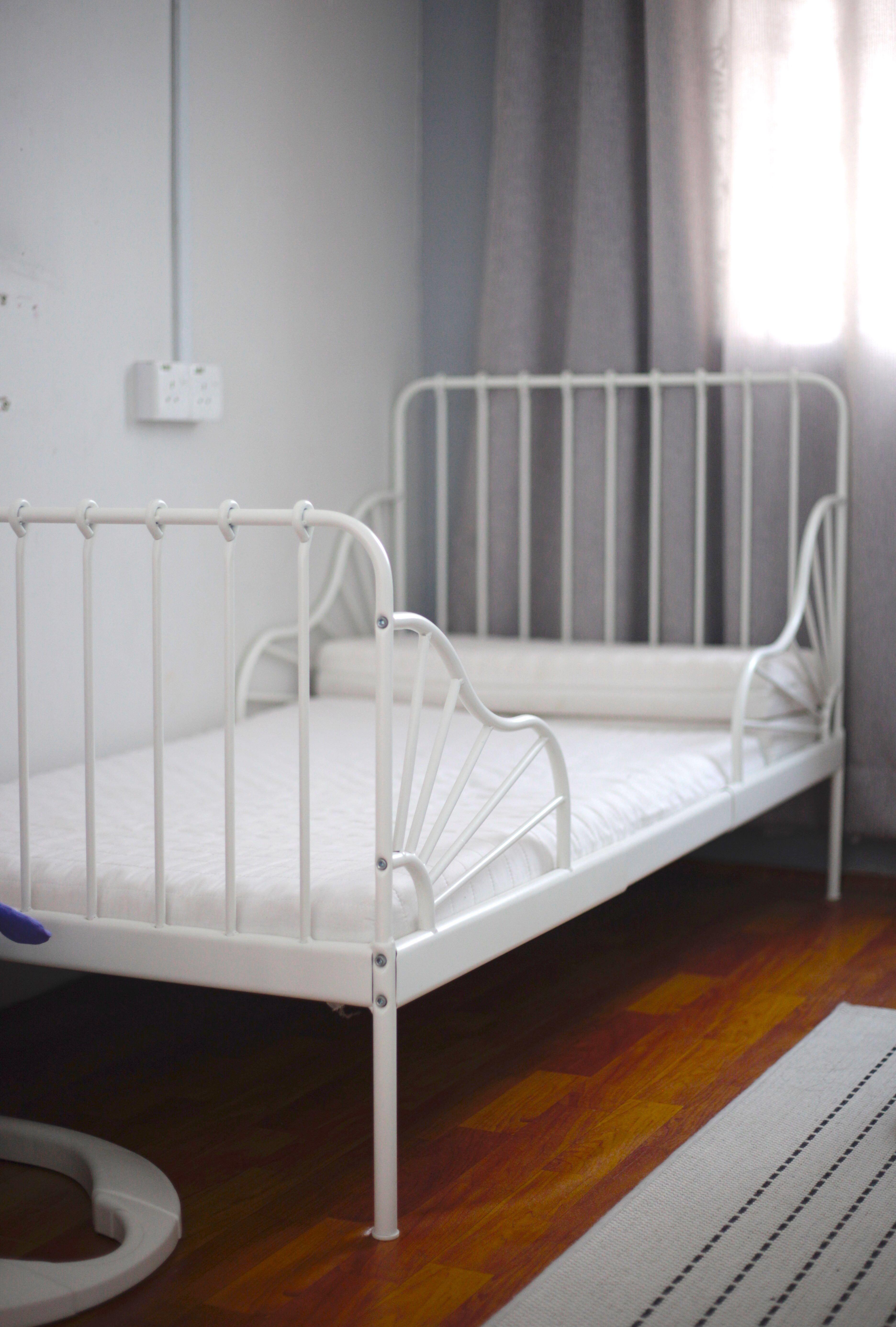 Ikea Minnen Ext bed frame + tilam, Babies & Kids, Baby Nursery & Kids Furniture, Cots & Cribs on