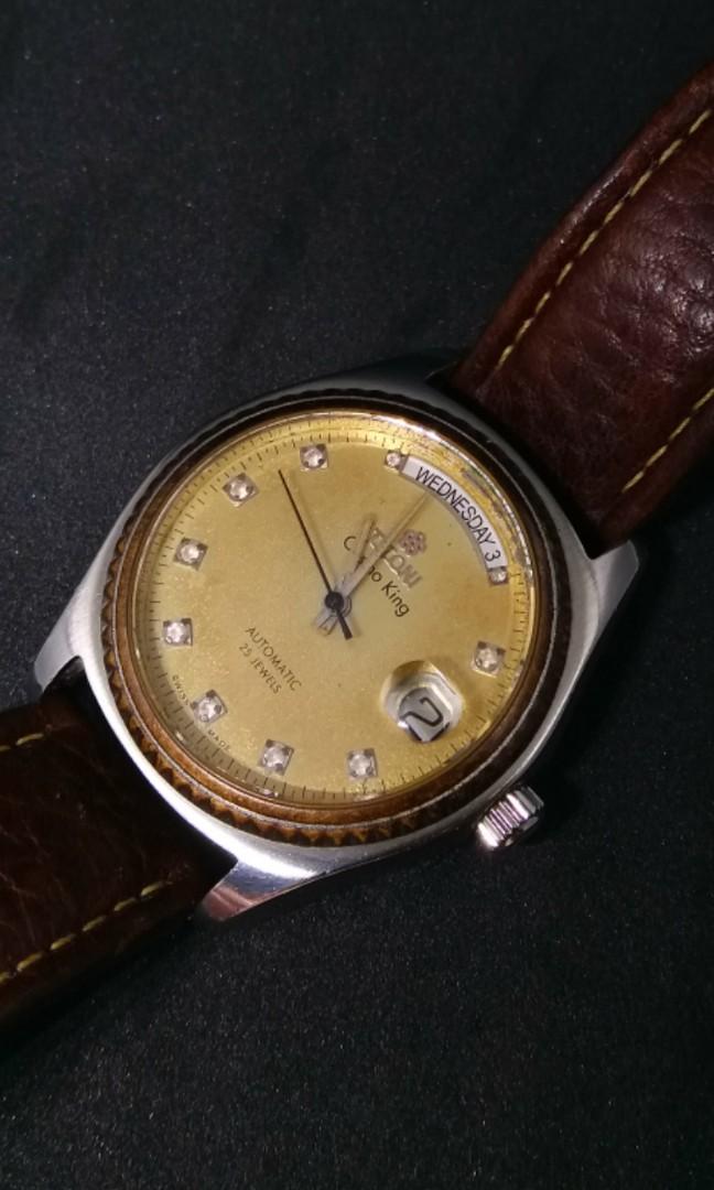 Jam tangan Titoni Cosmo King automatic Vintage, Antik, Jam