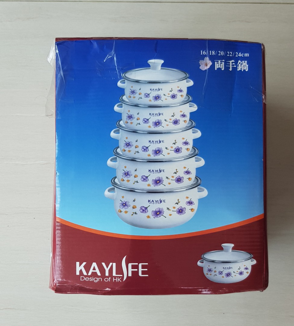 KAYLIFE set of cooking pots, Furniture & Home Living, Kitchenware