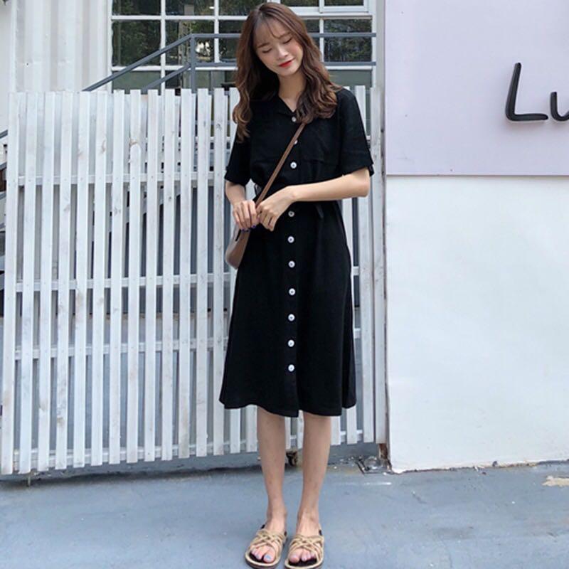 Korean Ulzzang Style Buttoned Down Dress Women S Fashion Clothes Dresses Skirts On Carousell See more ideas about ulzzang fashion, fashion, korean fashion. korean ulzzang style buttoned down