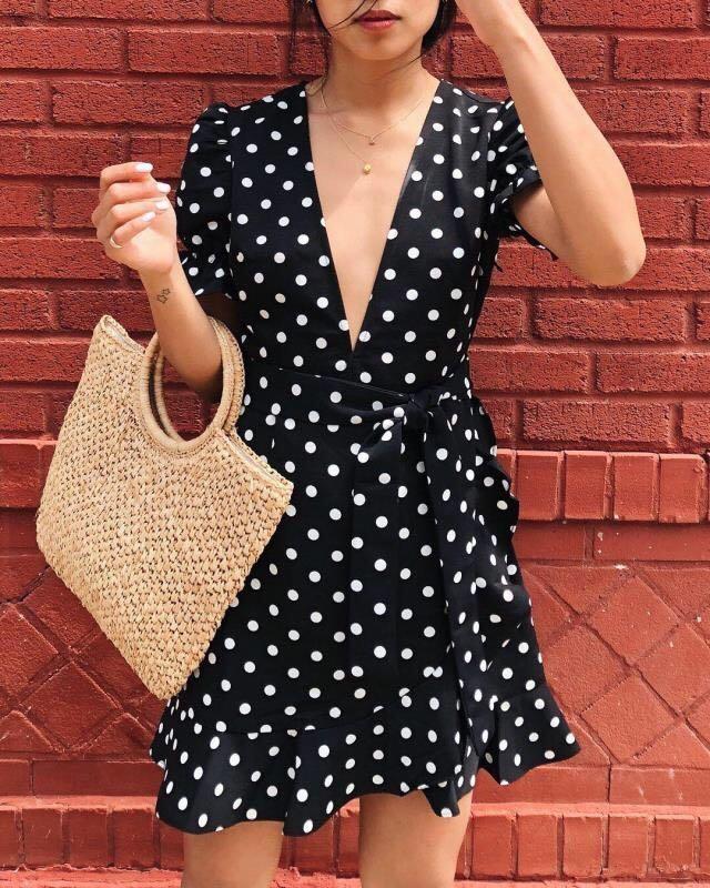 lioness polka dot dress