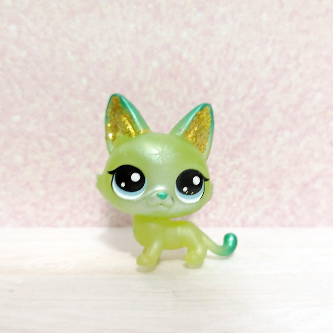 Littlest pet shop lps small sparkle cat 