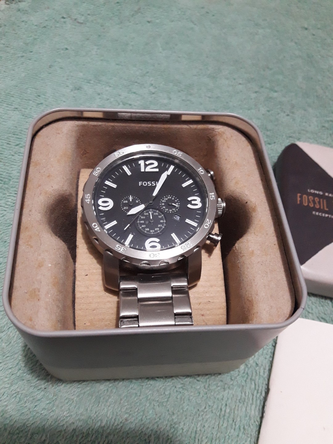 Long Range Fossil Tone Reception Men s Watch Luxury Watches on