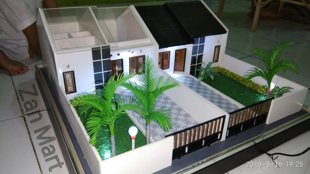 Maket Rumah Minimalis Atap Transparan Couple Kopel Tipe 36 66 Desain Kerajinan Tangan Barang Aksesoris Kerajinan Di Carousell