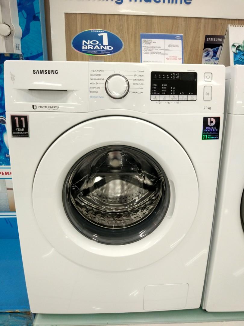 Mesin Cuci Samsung Frontload 7kg Inverter Promo Homecredit
