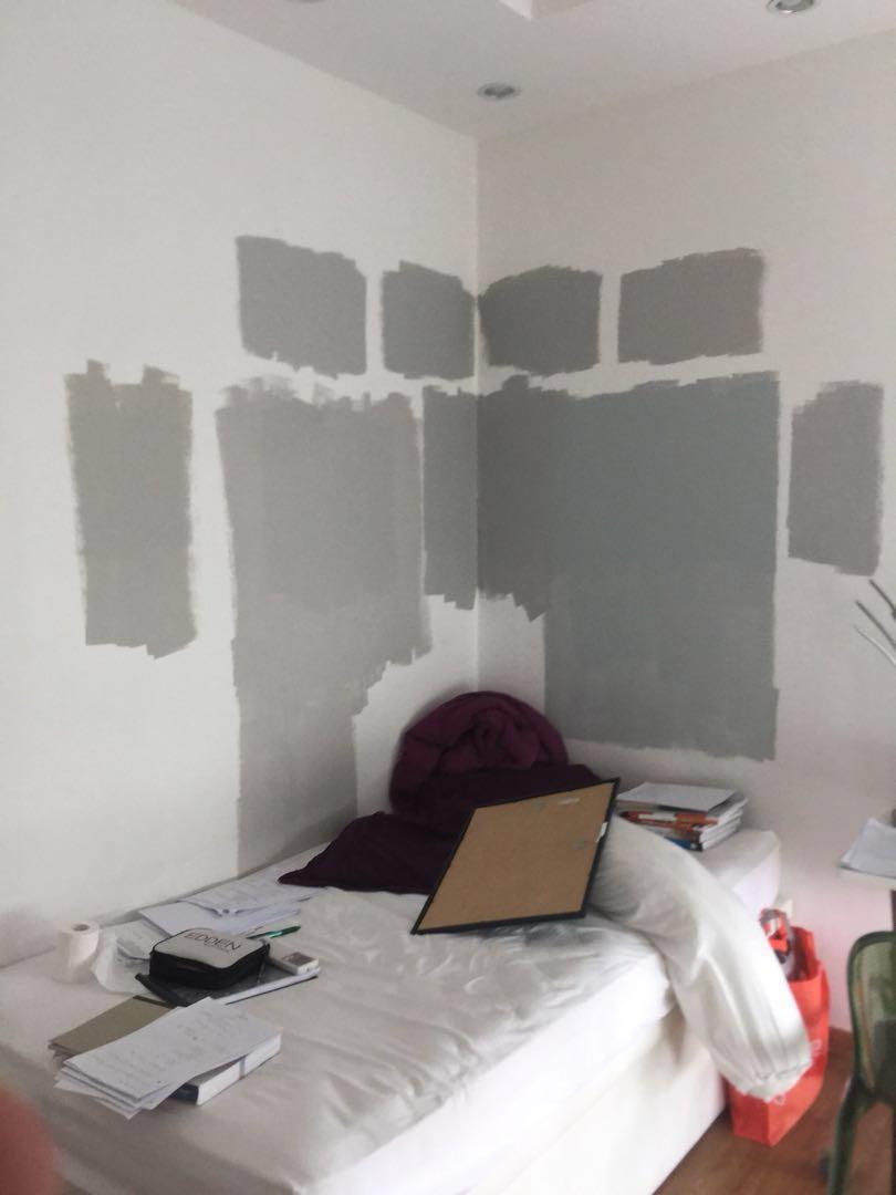 Nippon leftover paint 1l x 7 different greys sequoia dusk, gray