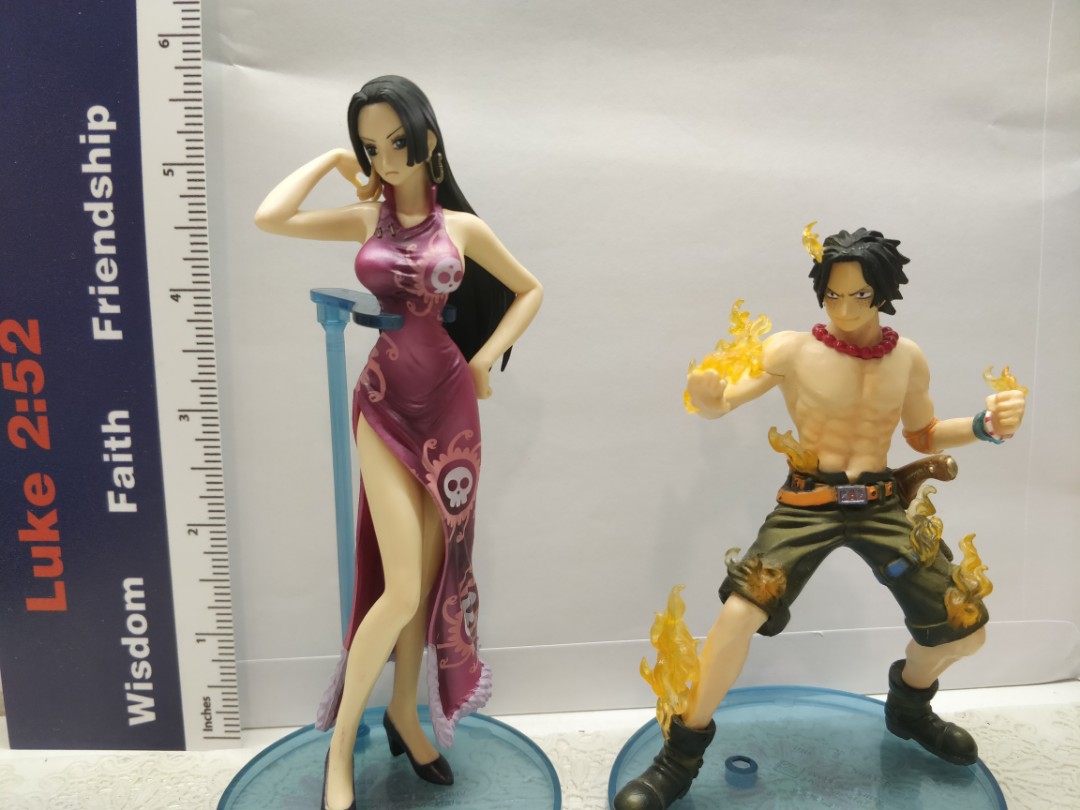 One Piece Bandai Styling Figures Portgas D Ace Boa Hancock Toys Games Bricks Figurines On Carousell