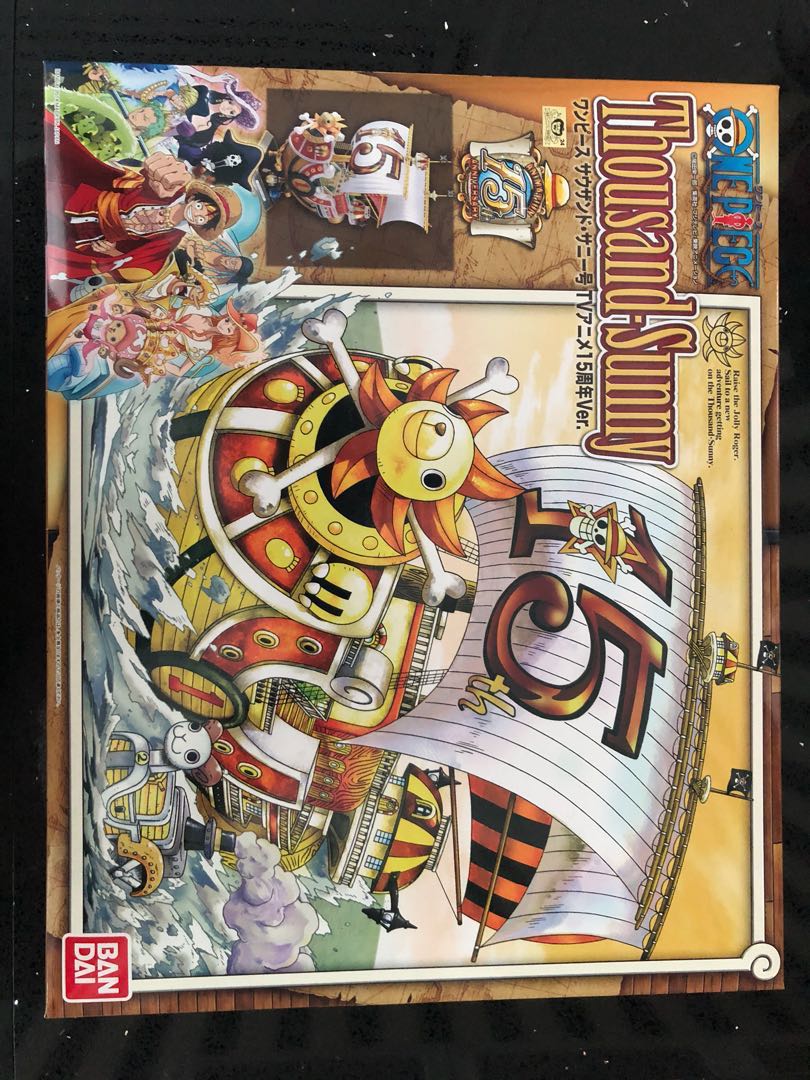 One Piece Thousand Sunny Sailing Ship Model Kit 15th Anniversary Limited  Edition Japan Import Unopen