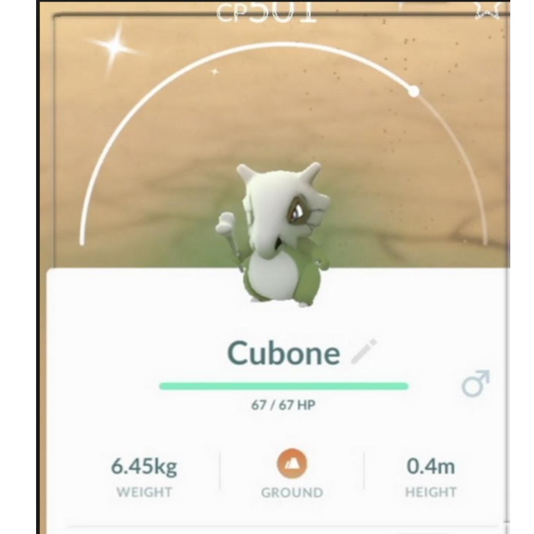 Pokemon Go Shiny Cubone Marowak, Video Gaming, Gaming Accessories, Game