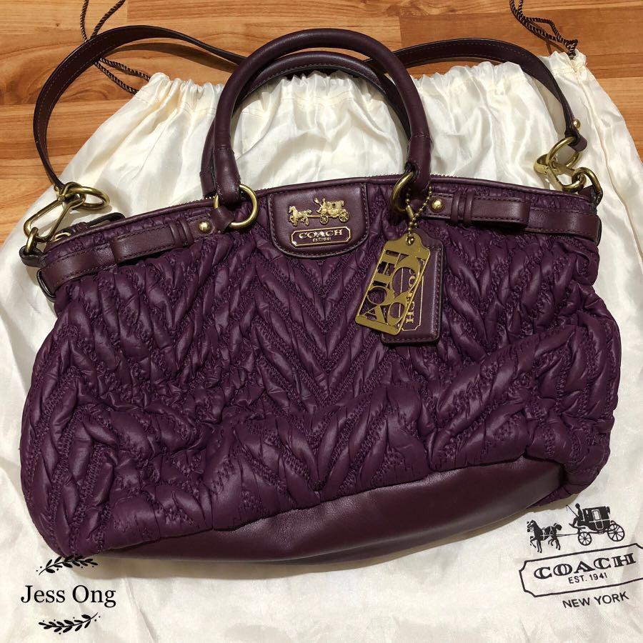Plum purses coach store