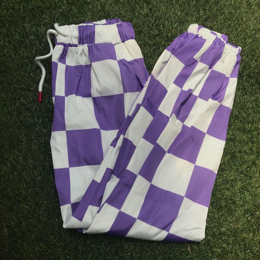 purple checkered pants, Women's Fashion, Bottoms, Other Bottoms on ...
