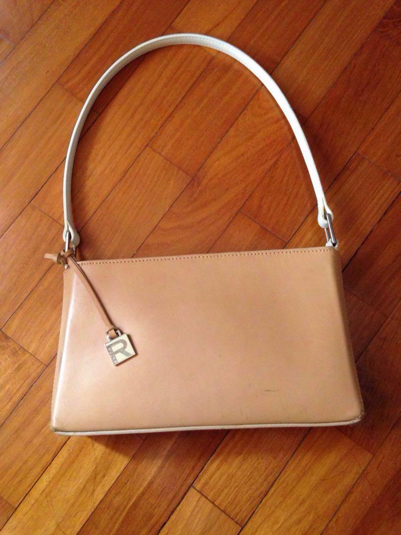 Ralph lauren tan handbag clearance
