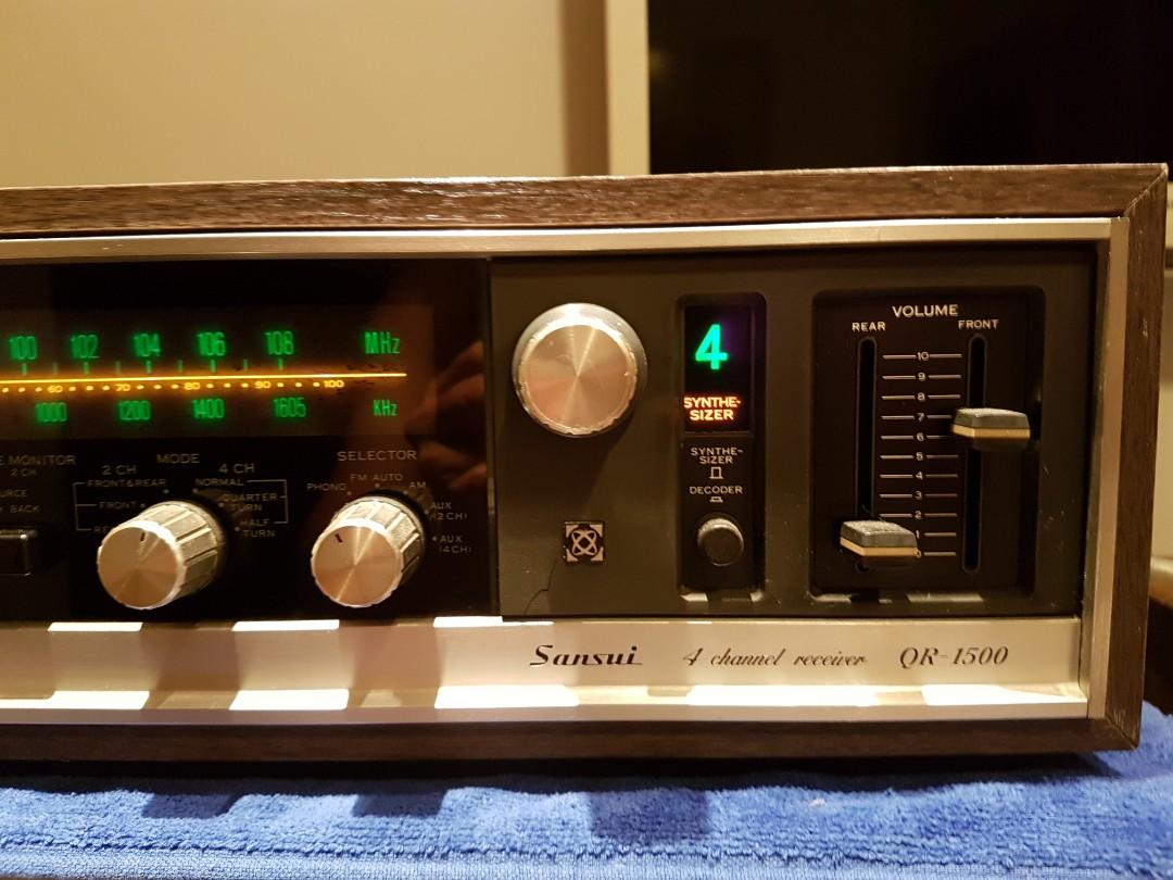 Sansui サンスイ QR-1500 4チャンネル レシーバー アンプ内蔵/FM/AM