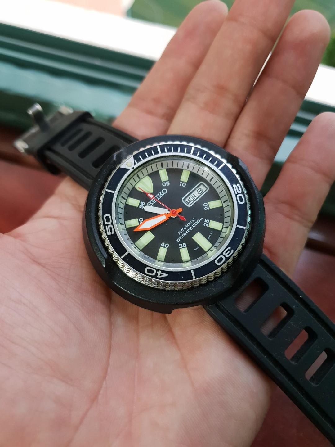 REDUCED] Seiko SKX007 Tuna Mod (Priced to clear), Men's Fashion, Watches &  Accessories, Watches on Carousell