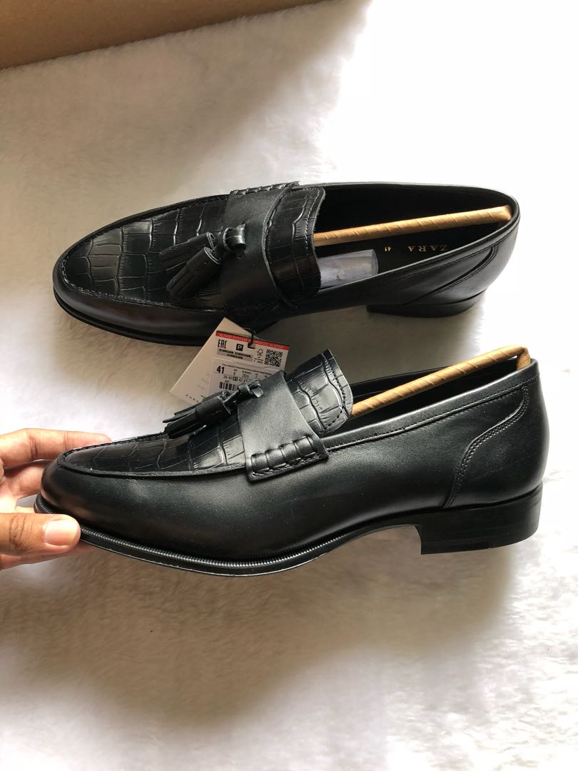 Sepatu Zara Man Ori New Leather Olshop Fashion Olshop Pria On Carousell