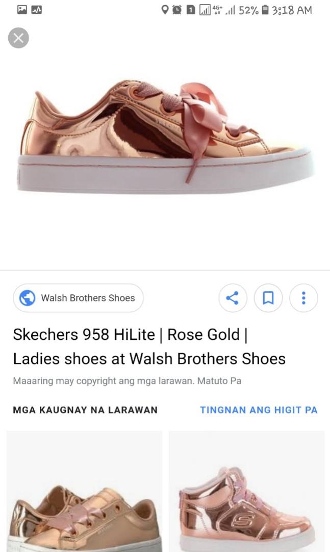 skechers hi lite rose gold