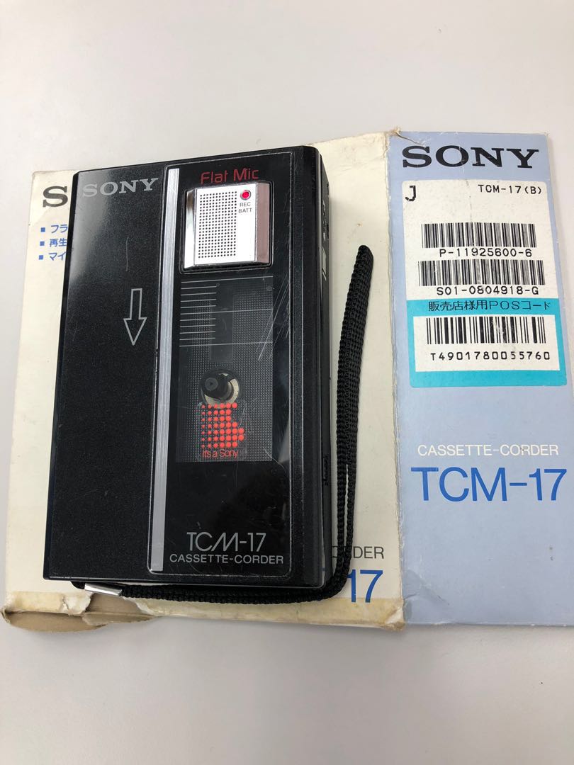 古董Sony TCM-17 cassette corder made in Japan , 音響器材, 錄音機