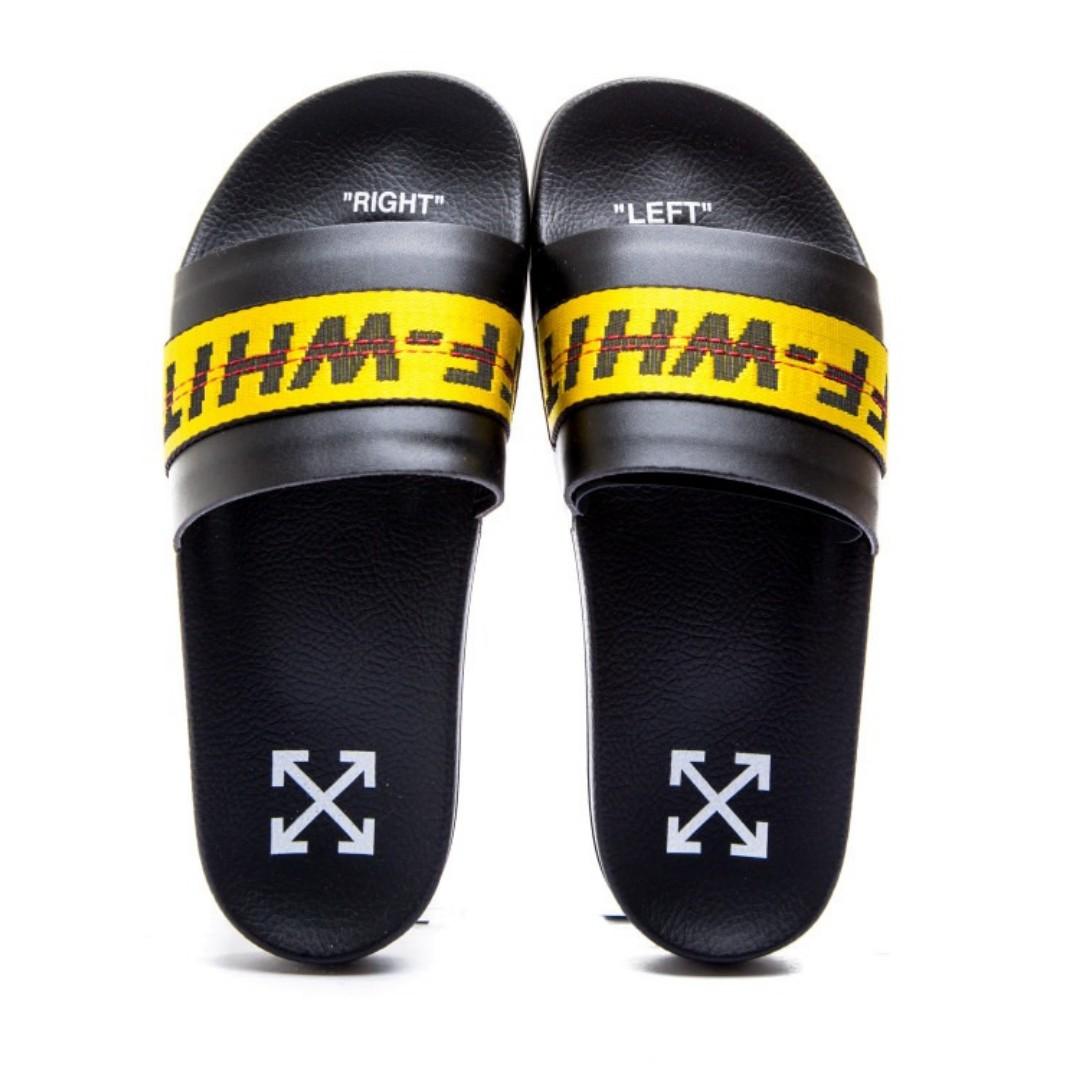 off white slides yellow