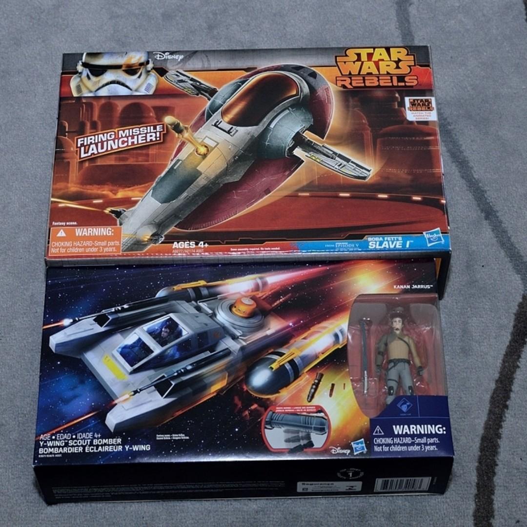 Star Wars Rebels Slave 1 Y Wing Scout Bomber Set Of 2