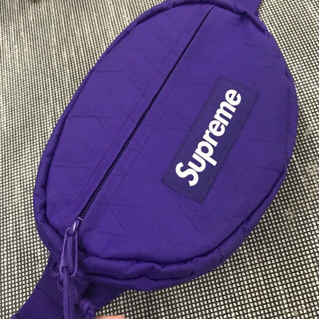 supreme purple waist bag