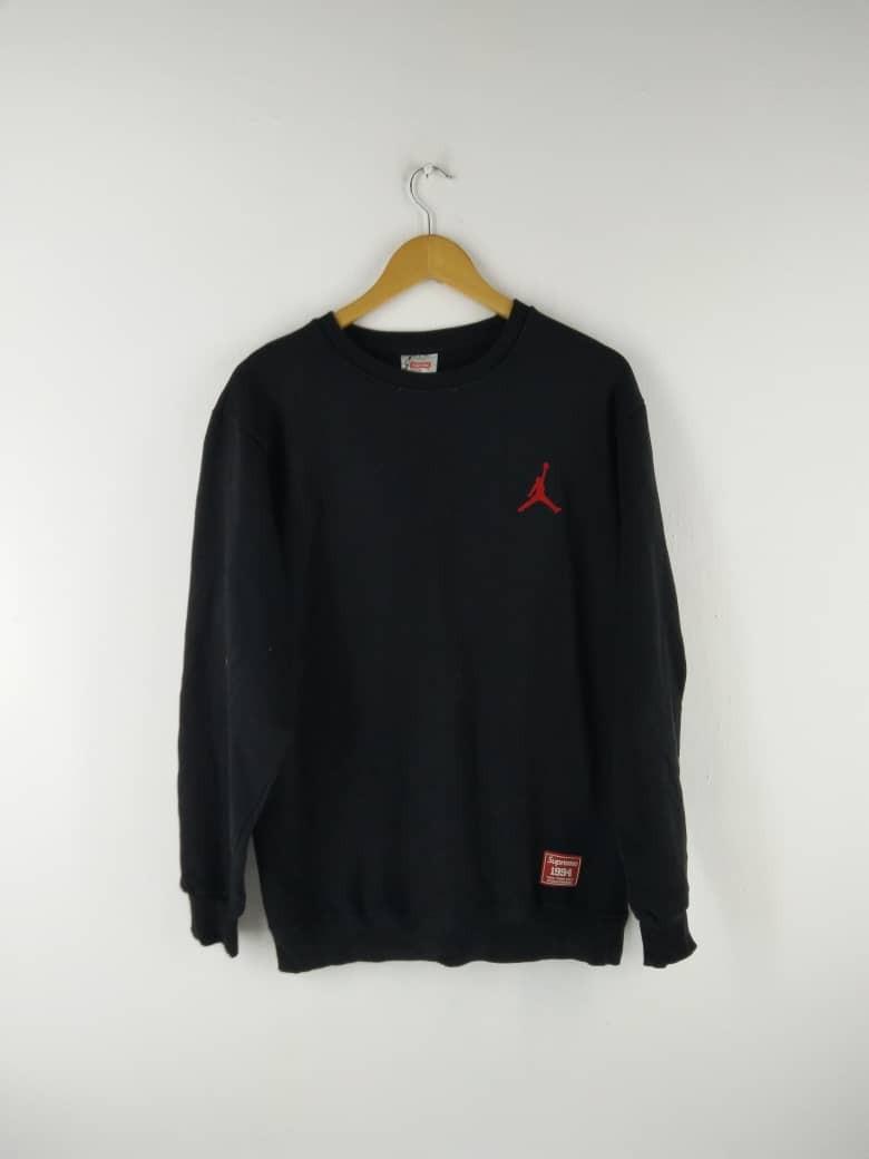 Supreme x air jordan sweatshirt fake Men s Fashion Tops Sets