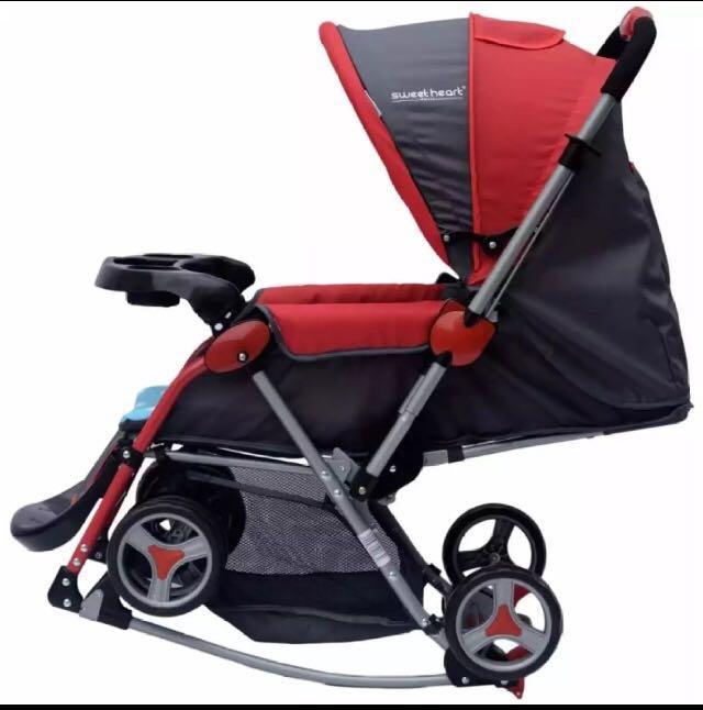 Sweet heart paris aluminium shop 2 in 1 stroller