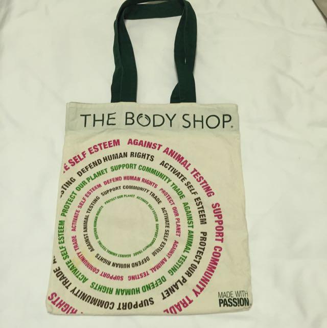 The Body Shop Bag For Life Canvas Tote Bag