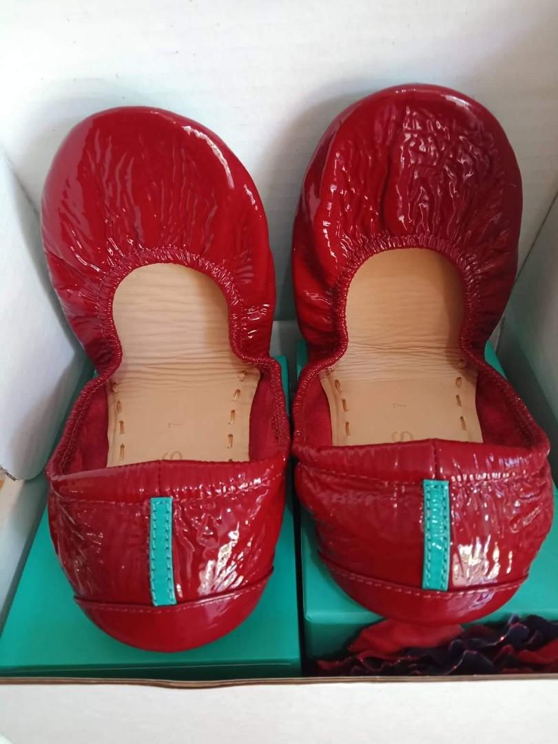 Tieks by Gavrieli Ruby Red 7 Women s Fashion Footwear Heels on