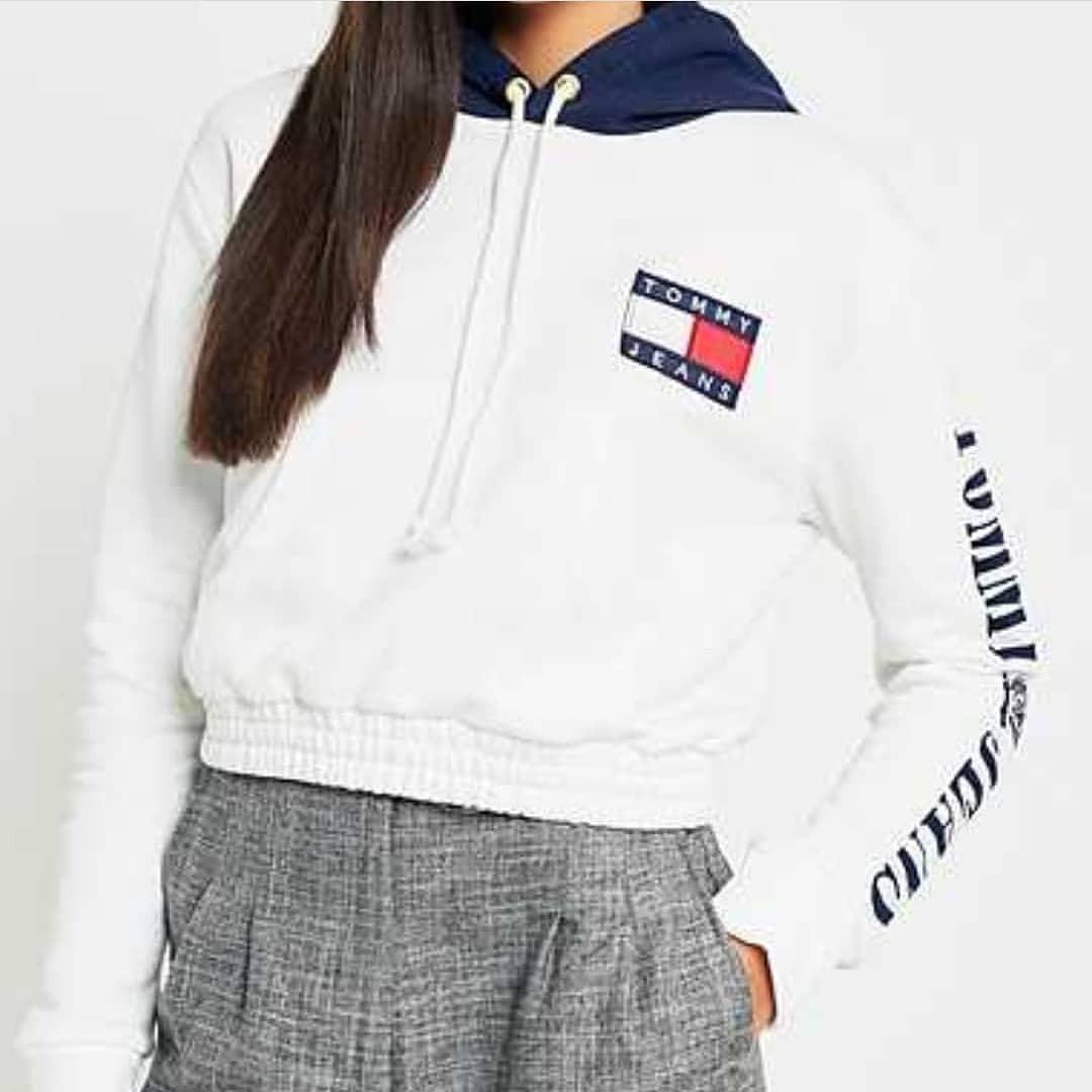 tommy hilfiger women's cropped hoodie