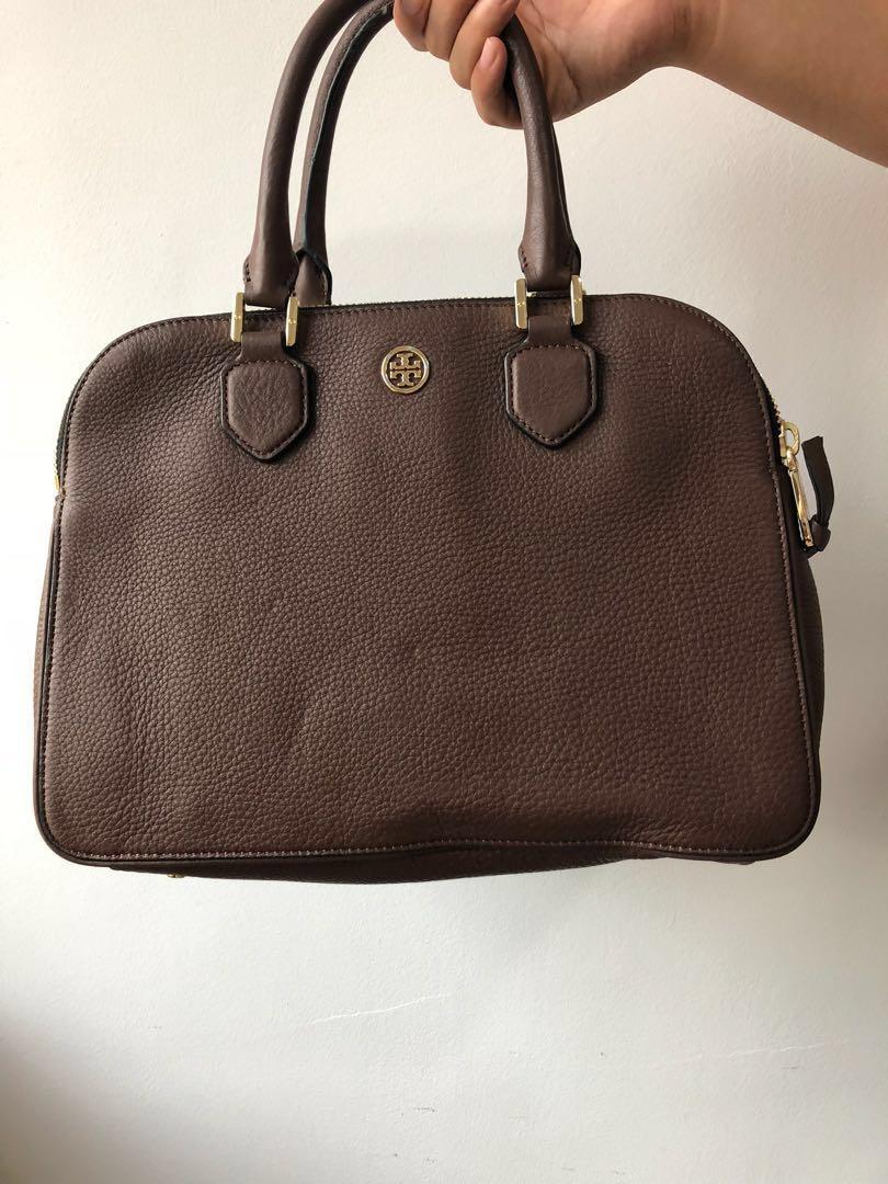 Tory burch robinson triple zip satchel outlet