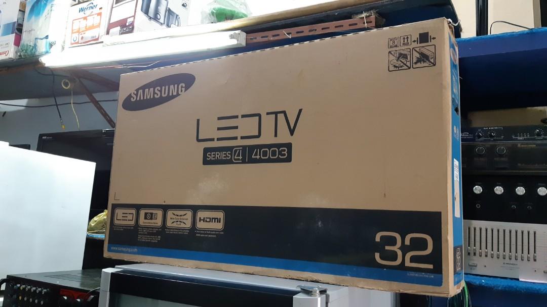 tv led 32 samsung series 4 4003 usb hdmi lengkap kotak