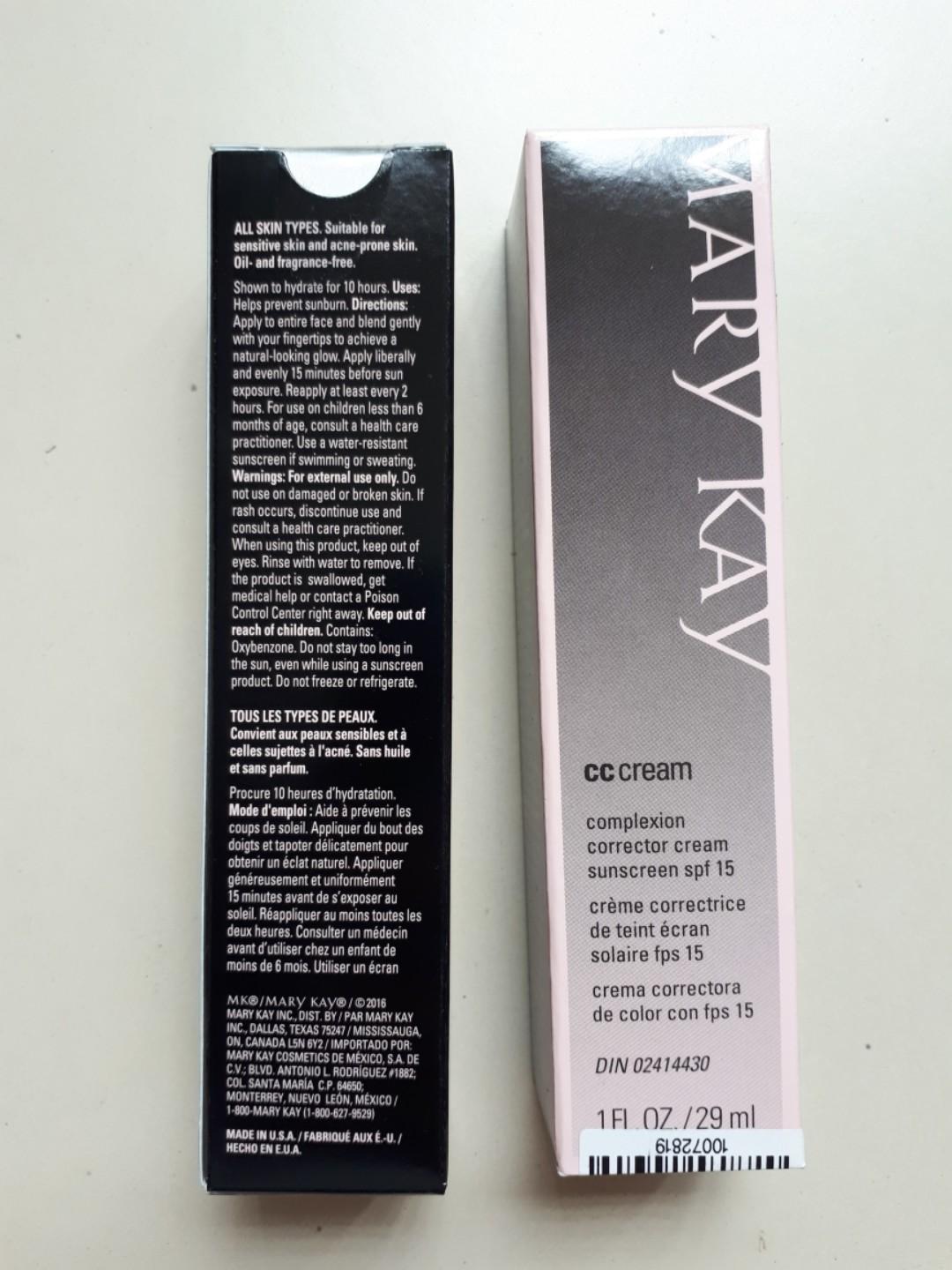 Unopened Mary Kay Cc Cream Beauty Personal Care Face Makeup On Carousell