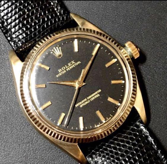 Vintage Rolex Oyster Perpetual 1005 14k Yellow Gold Women s