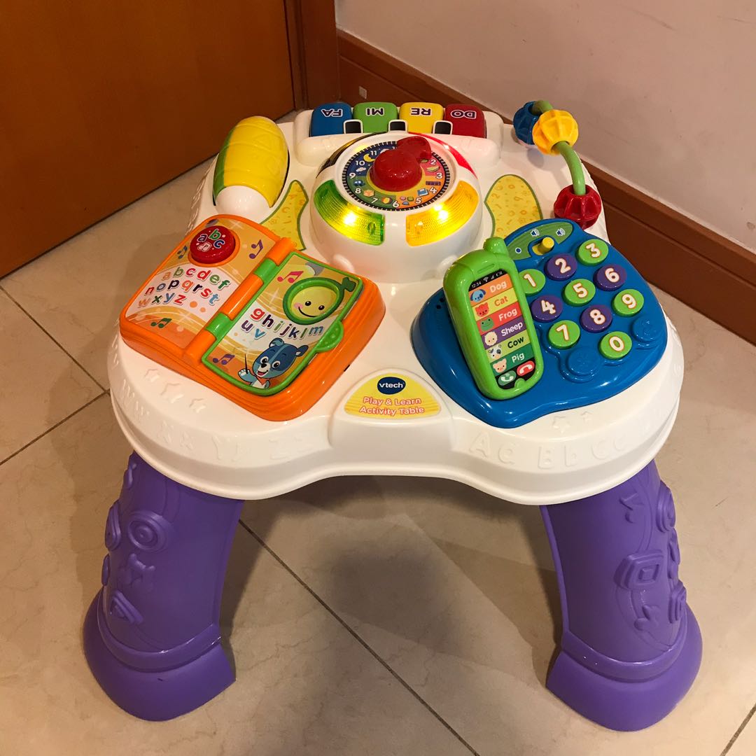 vtech baby play & learn activity table