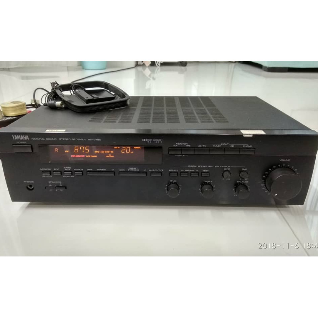 Yamaha RXV480 Natural Sound Stereo Amplifier NO SOUND, Audio