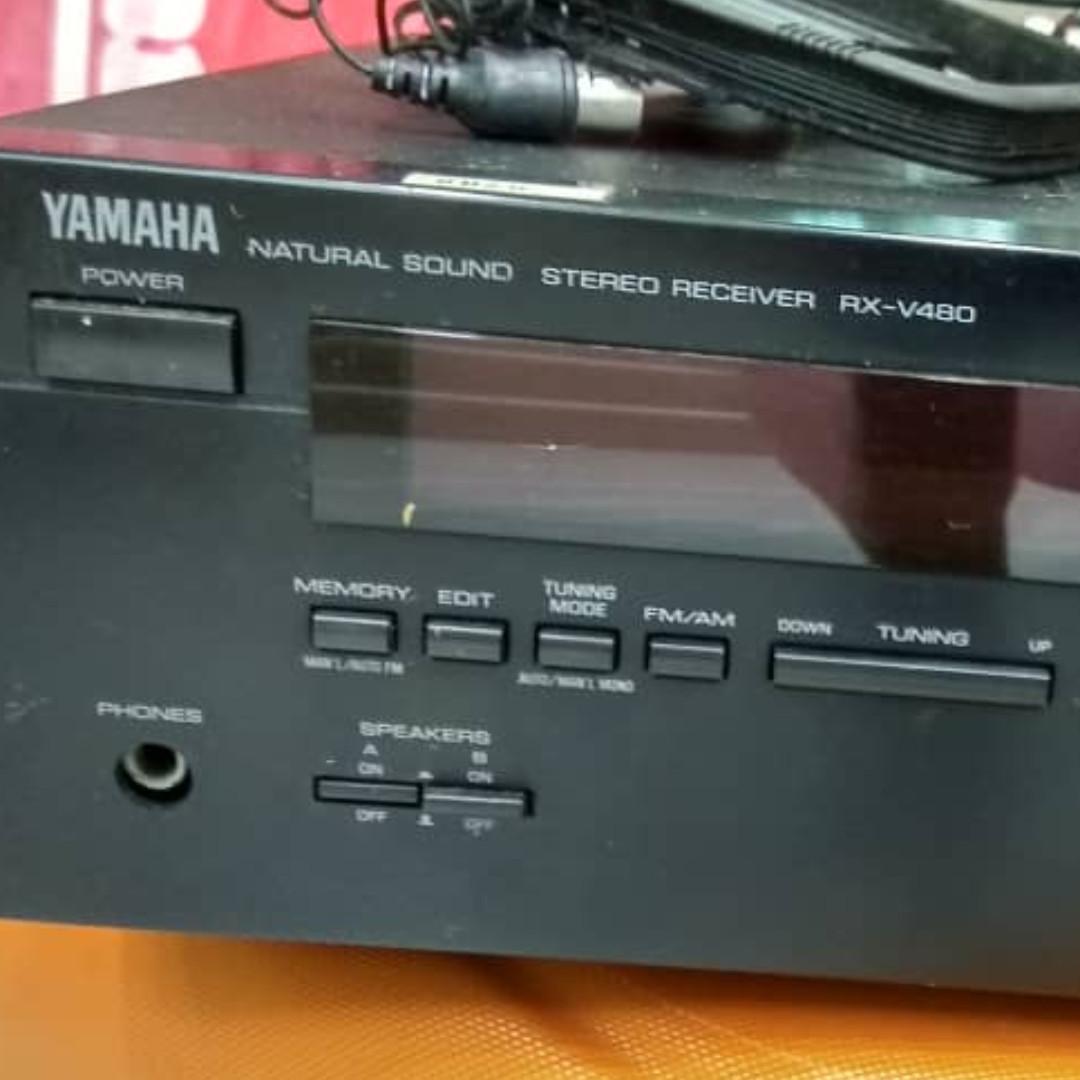 Yamaha RXV480 Natural Sound Stereo Amplifier NO SOUND, Audio