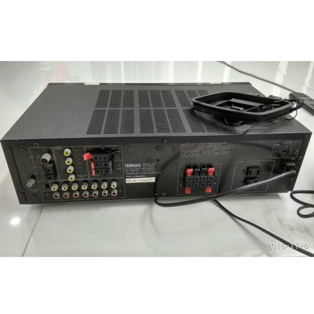 Yamaha RXV480 Natural Sound Stereo Amplifier NO SOUND, Audio
