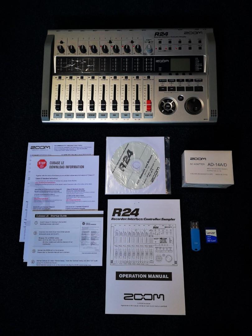 Zoom R24 MultiTrack Recorder, Interface, Controller, and Sampler