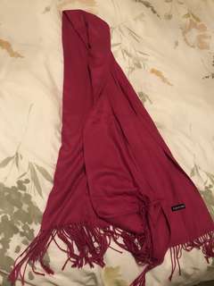 Cashmere 羊絨圍巾 玫瑰紅64200167035266110