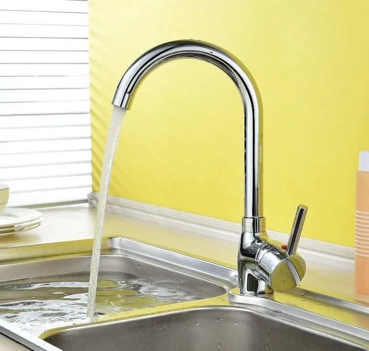 1403 Hapilife 10 Years Warranty Single Lever Swivel Spout Modern Kitchen Sink Basin Mixer Tap With Uk Standard Fittings