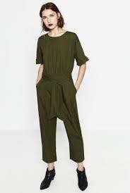 NEW Zara army green jumpsuit