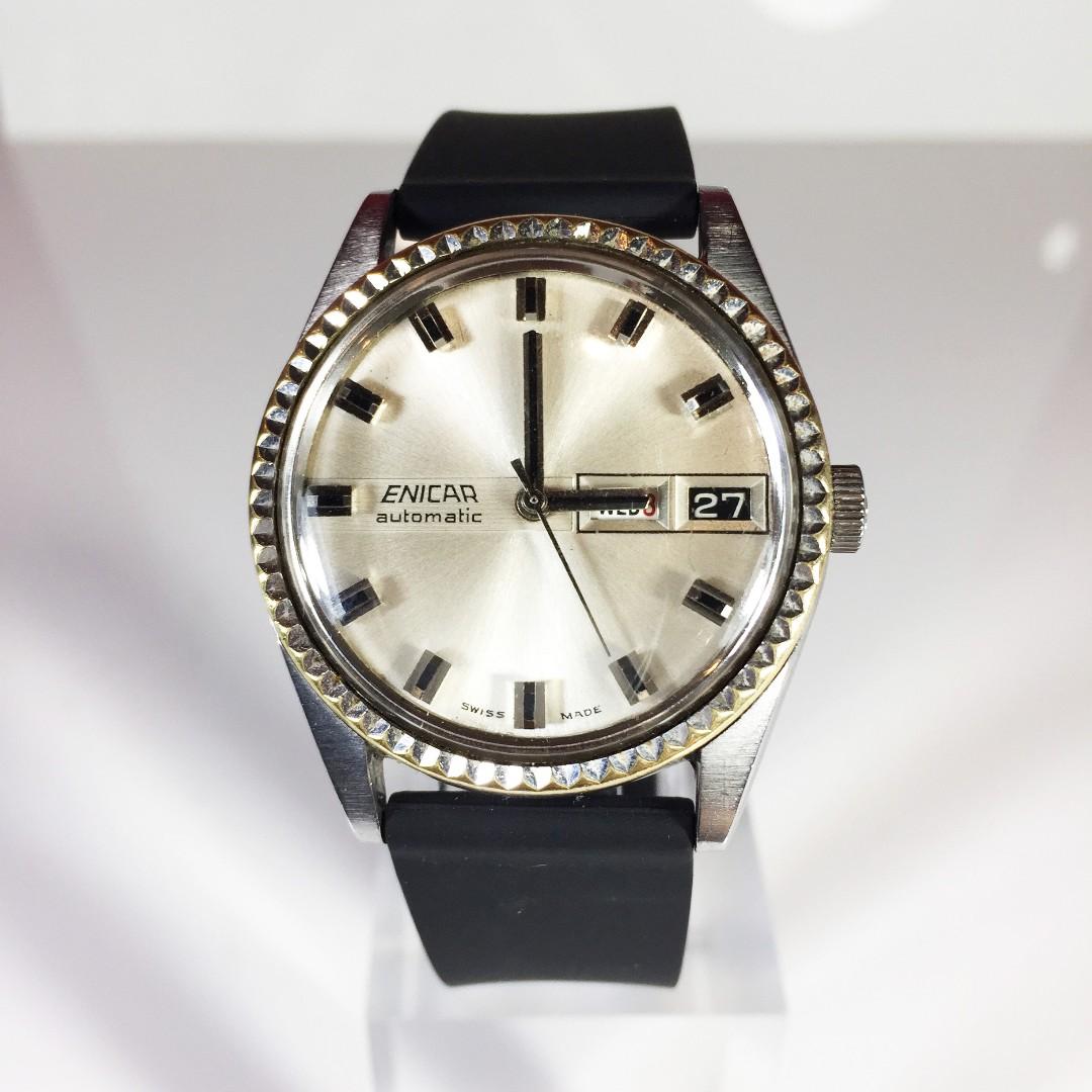 Enicar day date best sale