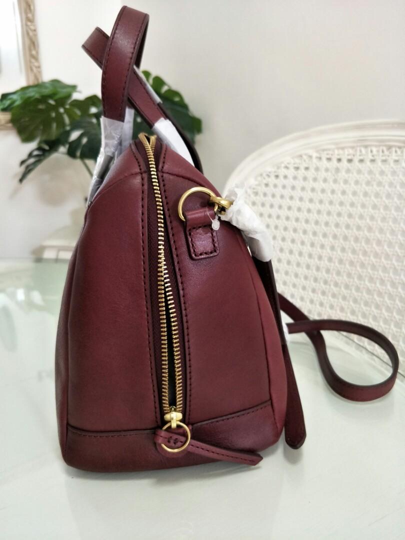 Fossil sydney satchel cabernet 2025