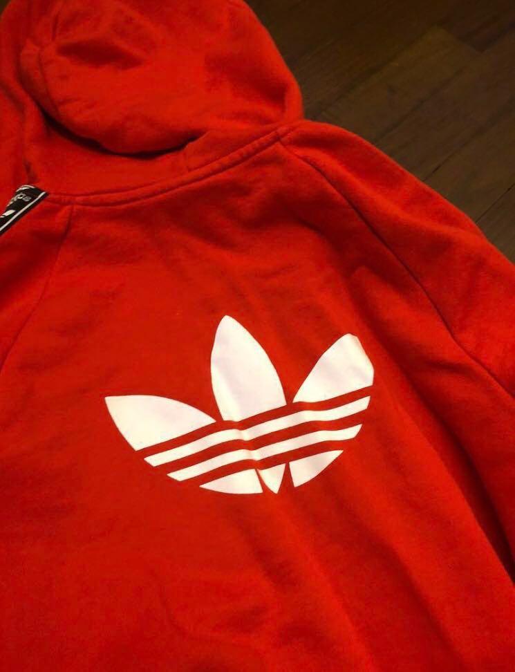 adidas side tape hoodie