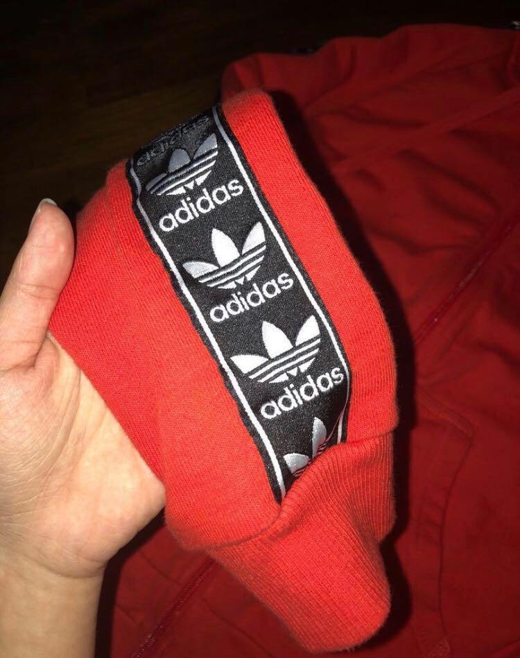 adidas side tape hoodie