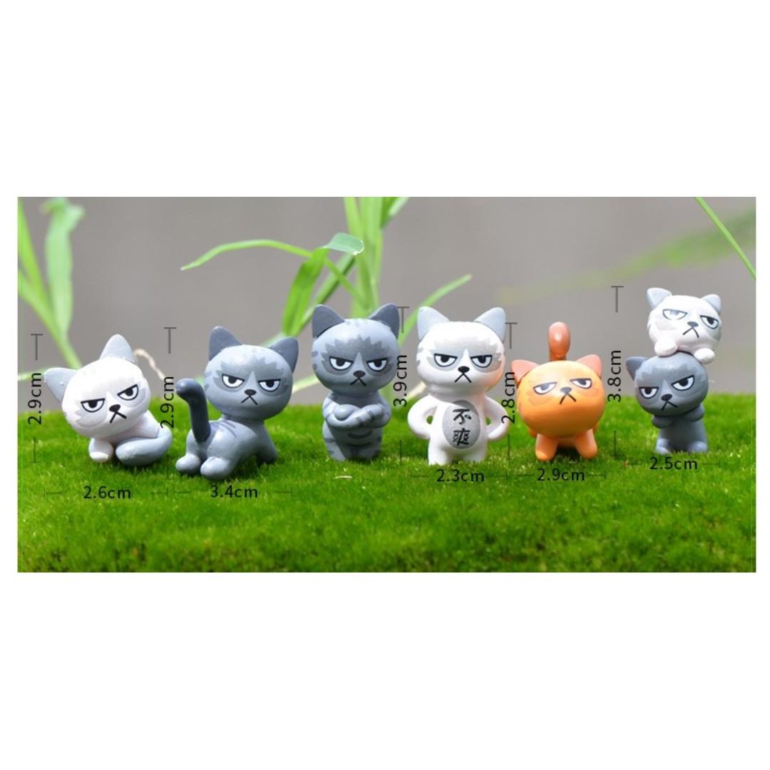 Grumpy Cat Miniature Figurines Gardening Gardening Tools
