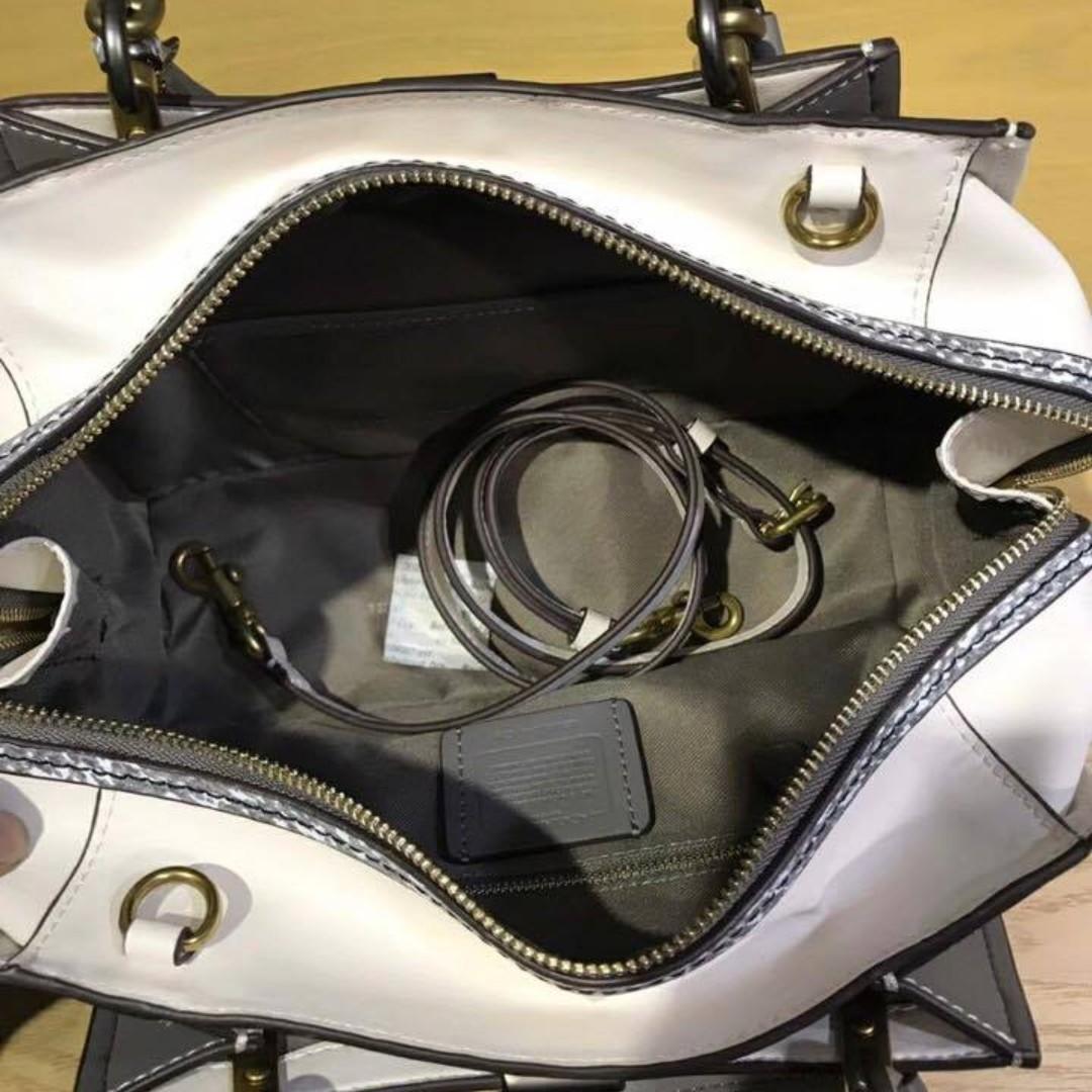 Coach exotic mixed leather dreamer hotsell satchel