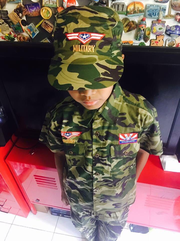 Baju Askar Kanak Kanak Kostume Tentera Babies Kids Boys Apparel On Carousell