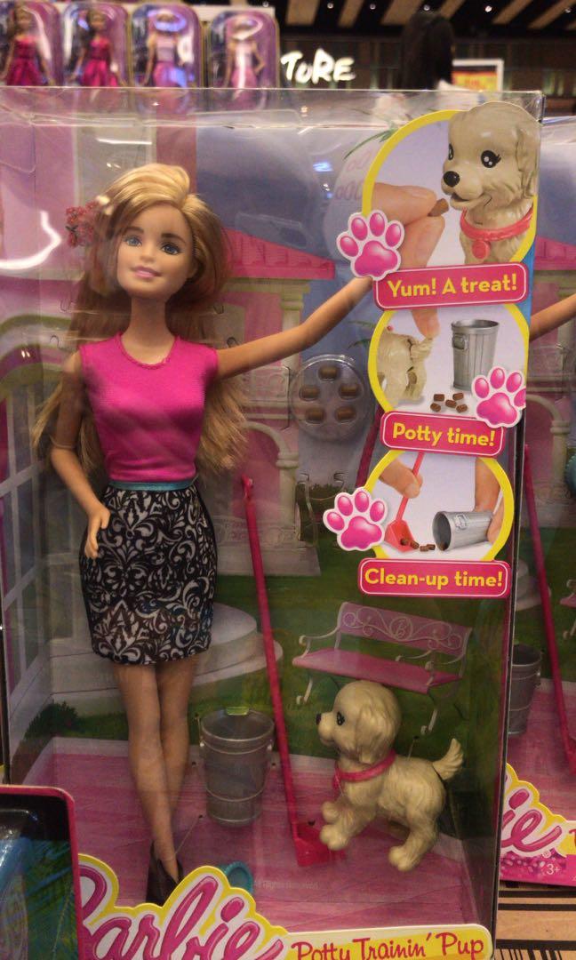 barbie potty training pups