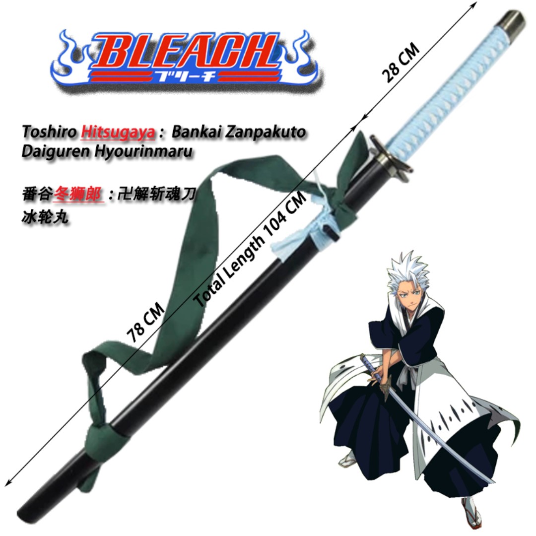 Bleach Toshiro Hitsugaya Zanpakuto Hyorinmaru Cosplay Wooden Sword Toys Games Others On Carousell View zampacto's tft overview statistics and how they perform. bleach toshiro hitsugaya zanpakuto hyorinmaru cosplay wooden sword